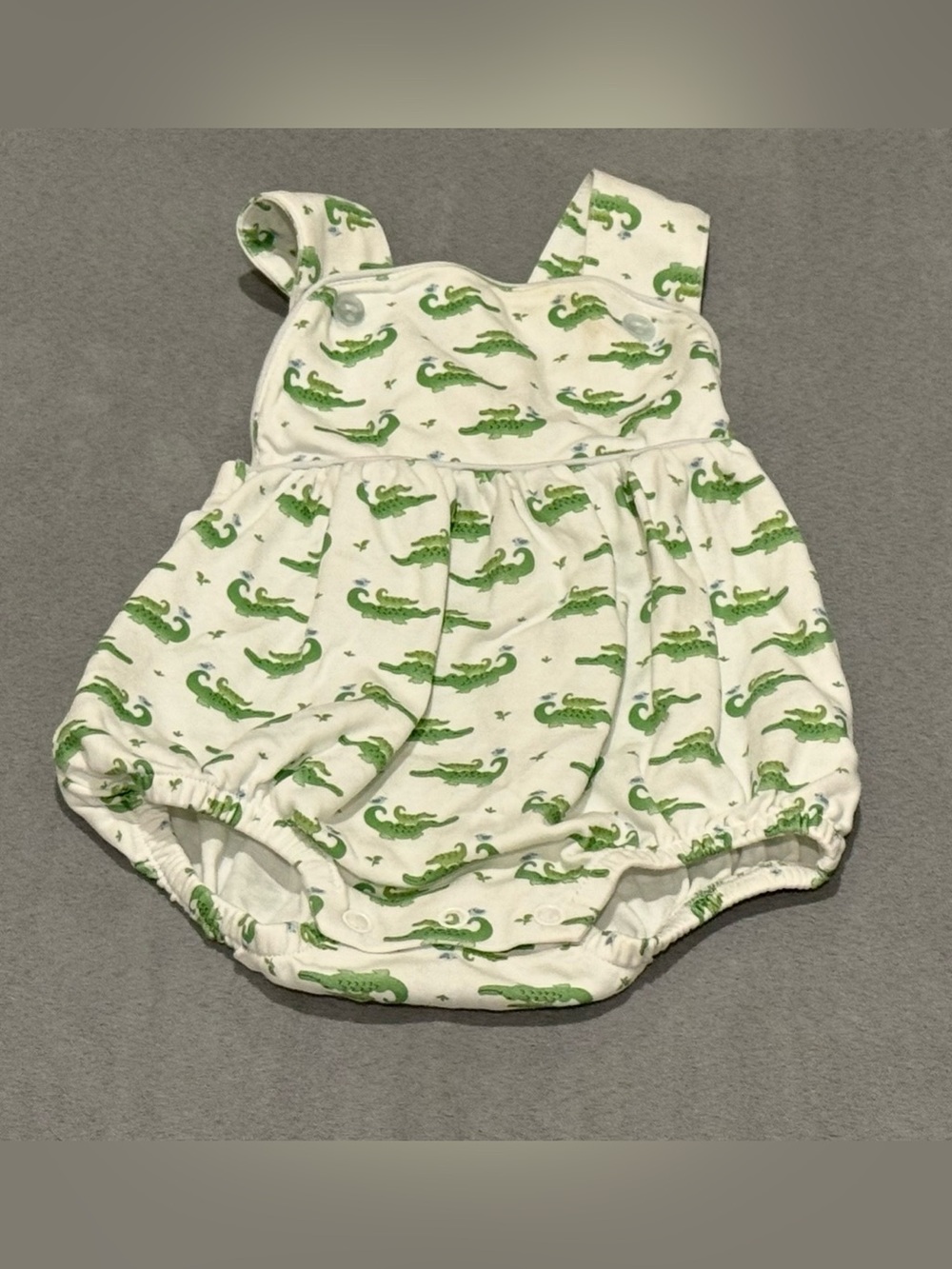 Baby Loren alligator sunsuit
